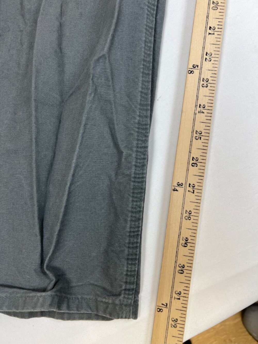 Carhartt B151 FAT Pants Mens 36x32 Gray Dungaree Fit Cotton Canvas - Picture 6 of 10